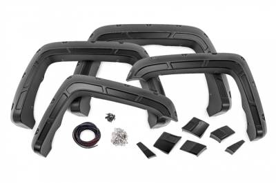 Rough Country - ROUGH COUNTRY DEFENDER POCKET FENDER FLARES GMC SIERRA 1500 (14-18)/SIERRA 2500 (15-19)