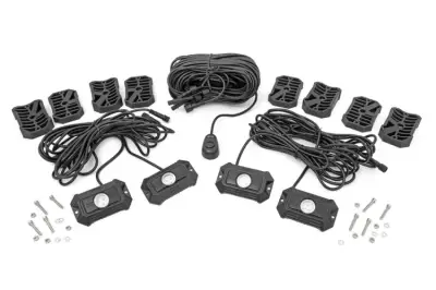 Rough Country - ROUGH COUNTRY LED ROCK LIGHT KIT 4 PIECE SET