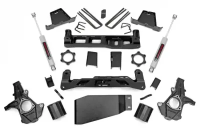 Rough Country - ROUGH COUNTRY 6 INCH LIFT KIT CHEVY SILVERADO & GMC SIERRA 1500 4WD (2007-2013)