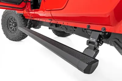 Rough Country - ROUGH COUNTRY POWER RUNNING BOARDS LIGHTED | JEEP GLADIATOR JT 4WD (2020-2023)