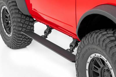 Rough Country - ROUGH COUNTRY POWER RUNNING BOARDS LIGHTED | 2 DOOR | FORD BRONCO (2 DOOR) (21-23)