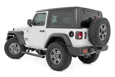 Rough Country - ROUGH COUNTRY POWER RUNNING BOARDS LIGHTED | 2 DOOR | JEEP WRANGLER JL (18-23)