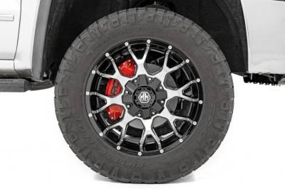 Rough Country - ROUGH COUNTRY CALIPER COVERS FRONT AND REAR | RED | CHEVY/GMC 2500HD/3500HD (20-23)