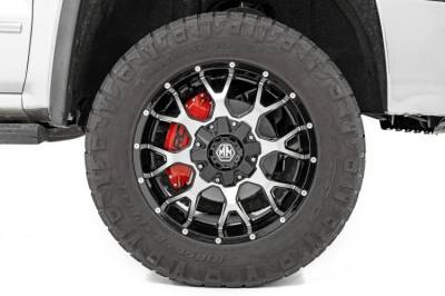 Rough Country - ROUGH COUNTRY CALIPER COVERS FRONT AND REAR | RED | CHEVY/GMC 2500HD/3500HD (20-23)