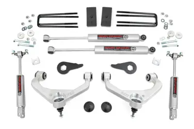 Rough Country - ROUGH COUNTRY 3.5 INCH LIFT KIT CHEVY/GMC 2500HD/3500HD (11-19)