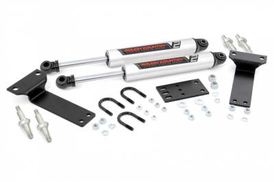 Rough Country - ROUGH COUNTRY V2 STEERING STABILIZER DUAL | 2-8 INCH LIFT | FORD EXCURSION (00-05)/SUPER DUTY (99-04)