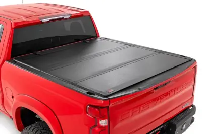 Rough Country - ROUGH COUNTRY HARD TRI-FOLD FLIP UP BED COVER CHEVY/GMC 1500 (19-23)