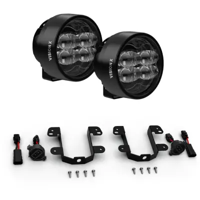 VISION X Lighting - VISION X CR-4 PERFORMANCE LED FOG LIGHT UPGRADE KIT | FOG CLEAR | JEEP WRANGLER JK, JL & GLADIATOR JT