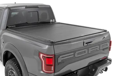 Rough Country - ROUGH COUNTRY Powered Retractable Bed Cover 5'7" Bed | Ford F-150 (21-23)/F-150 Lightning (22-23)