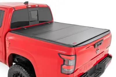 Rough Country - ROUGH COUNTRY Hard Tri-Fold Flip Up Bed Cover 5' Bed | Nissan Frontier (05-21)