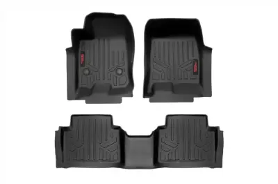 Rough Country - ROUGH COUNTRY FLOOR MATS FR & RR | CREW | CHEVY/GMC CANYON/COLORADO 2WD/4WD (2023-2024)