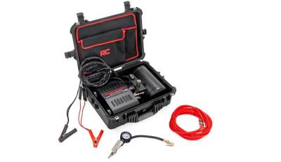 Rough Country - ROUGH COUNTRY PORTABLE TWIN MOTOR AIR COMPRESSOR W/CARRY CASE 12 VOLT | 150PSI | 6.16 CFM