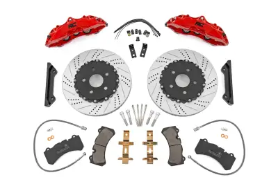 Rough Country - ROUGH COUNTRY Performance Brake System Front | Jeep Wrangler JK/Wrangler Unlimited (07-18)