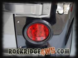 Pandemic - Universal 4" RED LENSE LED TAIL LIGHTS - Includes 2 lights with SUPER BRIGHT red LED's, and Rubber Grommet Flanges - DOT APPROVED STOP / TURN /TAIL LIGHTS - Image 2