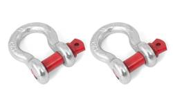 Shop By Brand - OMIX Rugged Ridge - Rugged Ridge - D-Ring Pair With 7/8 Inch Pin, 13,500Lb Wll, Zinc Plated Steel, Universal Application   -11235.03
