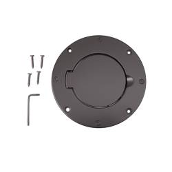 Shop By Brand - OMIX Rugged Ridge - Rugged Ridge - Billet Style Gas Cover, Black, 97-06 TJ Jeep Wrangler   -11425.02