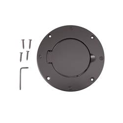 Rugged Ridge Billet Style Gas Cover, Black, 97-06 TJ Jeep Wrangler   -11425.02