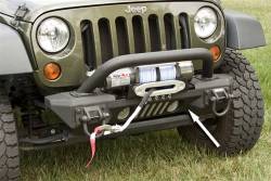 Rugged Ridge - XHD Aluminum Front Bumper, Winch, Rugged Ridge, Jeep Wrangler (JK) 2007-2018 (For use with Aluminum accessories only) - Image 1