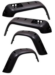 ALL TERRAIN 6" FENDER FLARE KIT, FOUR PIECE, RUGGED RIDGE, JEEP CJ7 76-86, CJ8 81-86  -11633.10