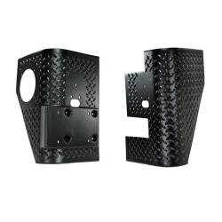Body Armor Rear Tall Corner Pair, 97-06 TJ Wrangler Except Unlimited (Can Be Used With Bushwacker Brand Rear Flares)   -11650.02