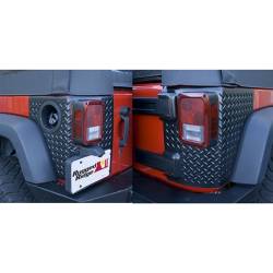 Body Armor Corner Guards, Black, Rugged Ridge, Jeep Wrangler JK 07-18 4-Door, Pair   -11651.01