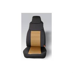Neoprene Seat Cover, Rugged Ridge, Fronts (Pair), Tan, 97-02 Wrangler   -13210.04
