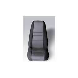 Neoprene Seat Cover, Rugged Ridge, Fronts (Pair), Gray, 76-90 CJ YJ Wrangler   -13212.09