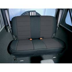 Neoprene Seat Cover, Rugged Ridge, Rear, Black, 03-06 TJ Wrangler   -13263.01