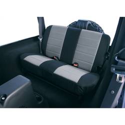 Neoprene Seat Cover, Rugged Ridge, Rear, Gray, 03-06 TJ Wrangler   -13263.09