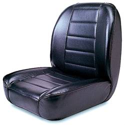 Low Back Front Bucket Seat, Black, 55-86 Jeep CJ   -13400.01