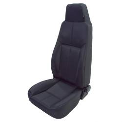 Front Seat, Rugged Ridge, Factory Replacement With Recliner, Late Model Head Rest, Black Denim, 76-02 CJ YJ TJ Jeep Wrangler   -13403.15