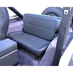 Fold & Tumble Rear Seat, Rugged Ridge, Black, 76-95 Jeep CJ YJ Wrangler   -13462.01