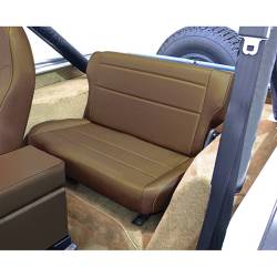Fold & Tumble Rear Seat, Rugged Ridge, Nutmeg, 76-95 Jeep CJ YJ Wrangler   -13462.07