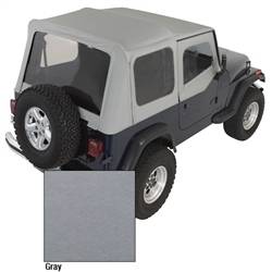 Soft Top, Rugged Ridge, Factory Replacement With Door Skins, 88-95 YJ Wrangler, Charcoal    -13701.09