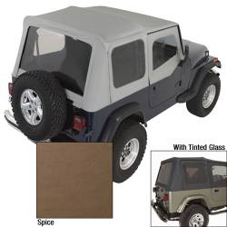 Soft Top, Rugged Ridge, Factory Replacement With Door Skins, Tinted Windows, 88-95 YJ Wrangler, Spice    -13702.37