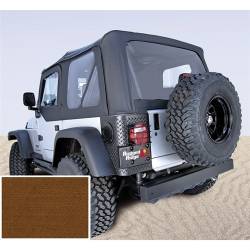 Soft Top, Rugged Ridge, Factory Replacement With Door Skins, 97-02 TJ Wrangler, Dark Tan    -13703.33