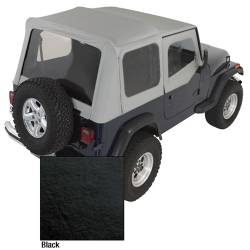 Xhd Replacement Soft Top W/Dr. Skins, 88-95 YJ Wrangler, Black Denim, 30 Mil Glass     -13721.15