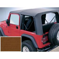 Xhd Replacement Soft Top No Door Skins, 97-02 TJ Wrangler, Dark Tan, 30 Mil Glass     -13725.33