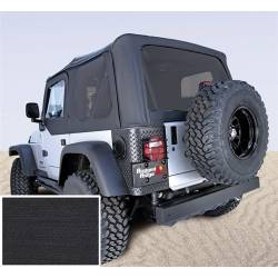 Xhd Replacement Soft Top No Door Skins, Tinted Windows, 03-06 TJ Wrangler, Diamond Black, 30 Mil Glass     -13730.35