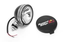 Off Road Fog Light, 6-In Round Black, 100W, Rugged Ridge, Single Light -15207.01