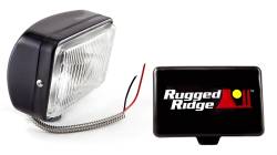 Off Road Driving Light, 5X7-In Black, 100W, Rugged Ridge, Single Light -15207.05