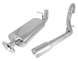 Cat Back Exhaust Kit, Stainless Steel, Single Rh Outlet, Rugged Ridge, Jeep Wrangler Unlimited LJ 04-06 With 4.0L   -17606.72