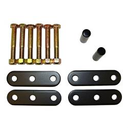 1" Lift Heavy Duty Shackle Pair, 76-86 CJ Front, Non-Greasable Without Bushings 18265.05