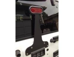 GraBars - 3rd Brake Light Bracket - Plain with LED Light fits 07-18 Jeep Wrangler JK - Image 1