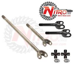 Nitro Gear & Axle - Nitro 4340 Chromoly Front Axle Kit Dana 60 & 70, 77-91 GM, 35 Spl, with Nitro Excalibur Joint