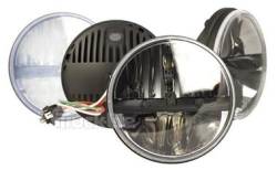 Truck-Lite 7" Round LED Headlamp - Fits Jeep Wrangler JK TJ CJ or any 7" Round H4 Style - PAIR