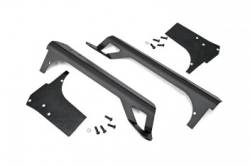 Rough Country - ROUGH COUNTRY JEEP 50-INCH STRAIGHT LED LIGHT BAR UPPER WINDSHIELD MOUNTS (97-06 TJ) - Image 1