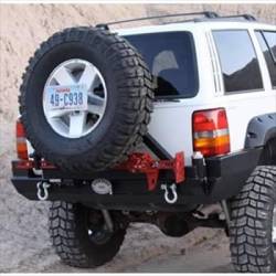 Rock Hard 4x4 - ROCK HARD 4X4™ Jeep ZJ Grand Cherokee 1993-98 Rear Bumper and Tire Carrier (2 Boxes)