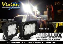 VISION X Lighting - Vision X DURALUX WORK LIGHT 4 LED 40, 60 OR 90 DEGREE WIDE     -DURA-4 - Image 2