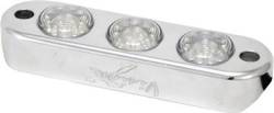 Vision X 1.75"/2" TUBE FRAME MOUNT 3 LIGHT LED BILLET AVAILABLE IN AMBER, BLUE, GREEN, RED OR WHITE      -HIL-DL3